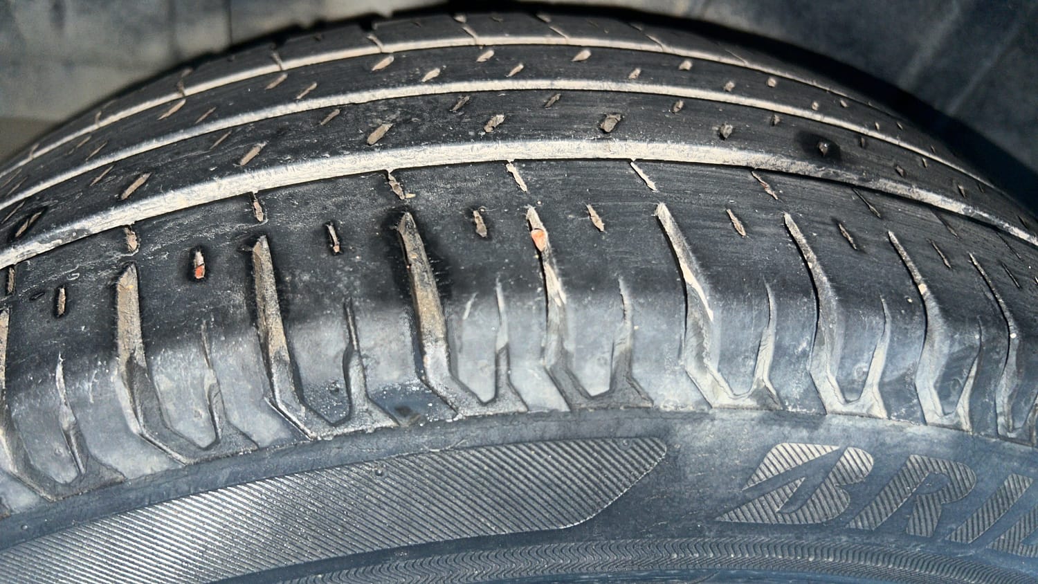 Used 2021 Maruti Suzuki XL6 Alpha AT Petrol Petrol Automatic tyres RIGHT REAR TYRE TREAD VIEW
