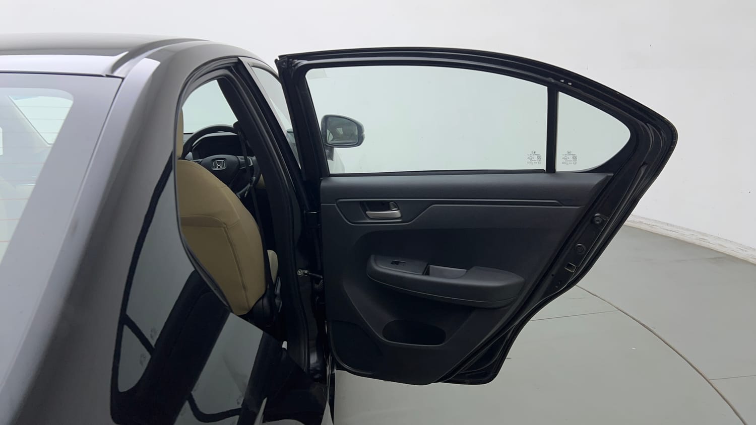 Used 2025 Honda Amaze VX 1.2 Petrol CVT Petrol Automatic interior RIGHT REAR DOOR OPEN VIEW