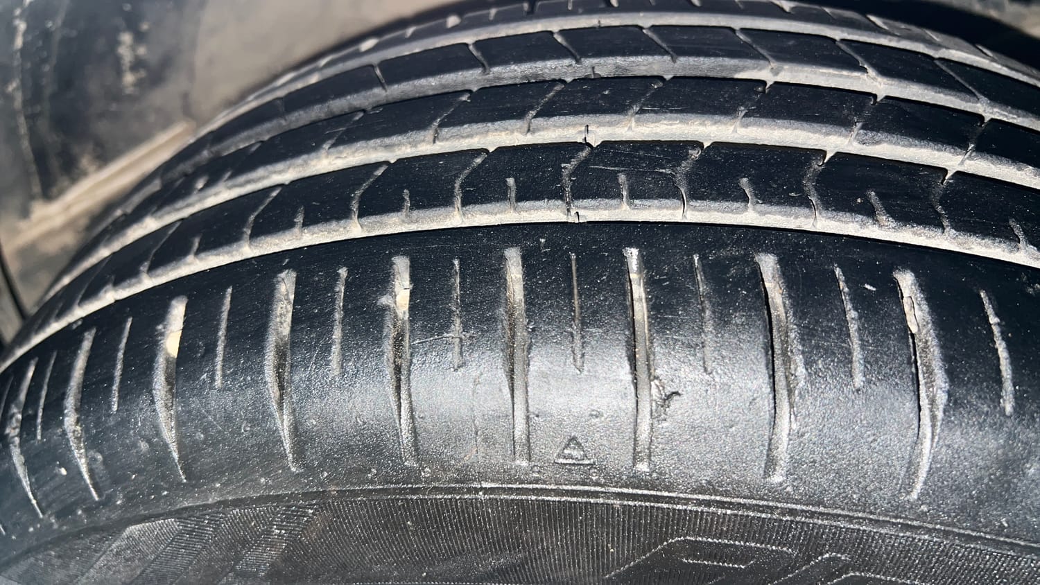 Used 2025 Maruti Suzuki Baleno Zeta MT Petrol Manual tyres RIGHT FRONT TYRE TREAD VIEW