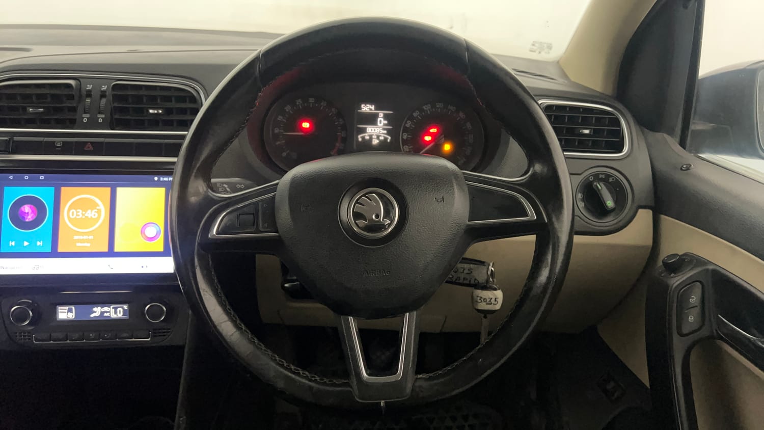 Used 2017 Skoda Rapid Ambition 1.5 TDI Diesel Manual interior STEERING VIEW