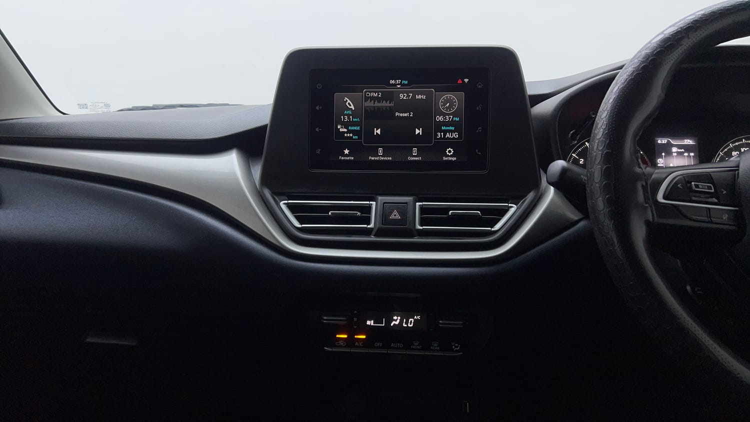 Used 2025 Maruti Suzuki Baleno Zeta MT Petrol Manual interior MUSIC SYSTEM & AC CONTROL VIEW