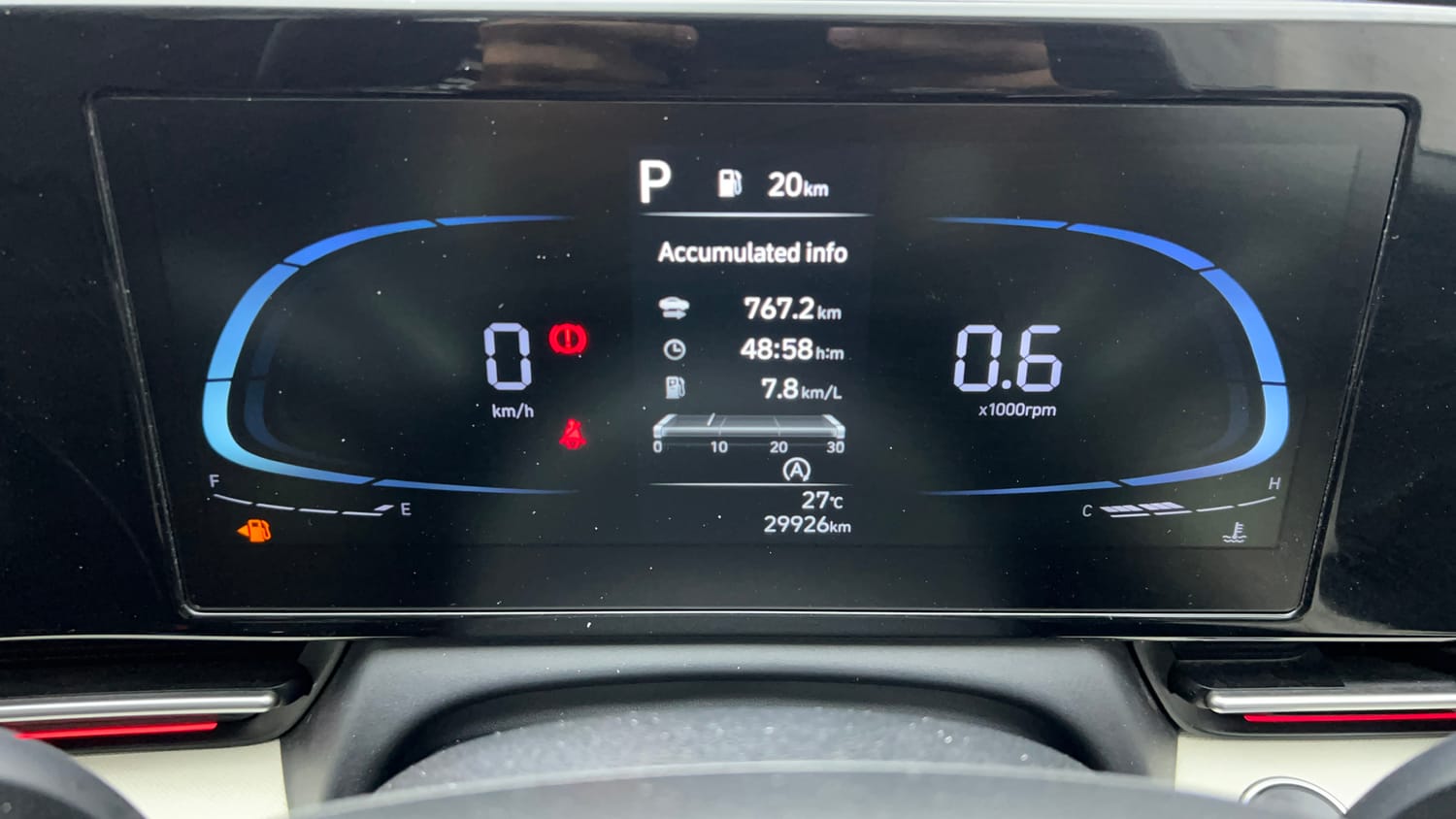 Used 2025 Hyundai Verna SX 1.5 Petrol IVT Petrol Automatic interior CLUSTERMETER VIEW