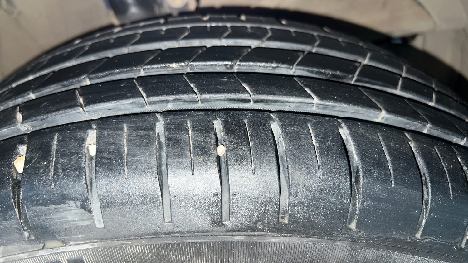 Used 2019 Toyota Glanza V Petrol Manual tyres RIGHT FRONT TYRE TREAD VIEW