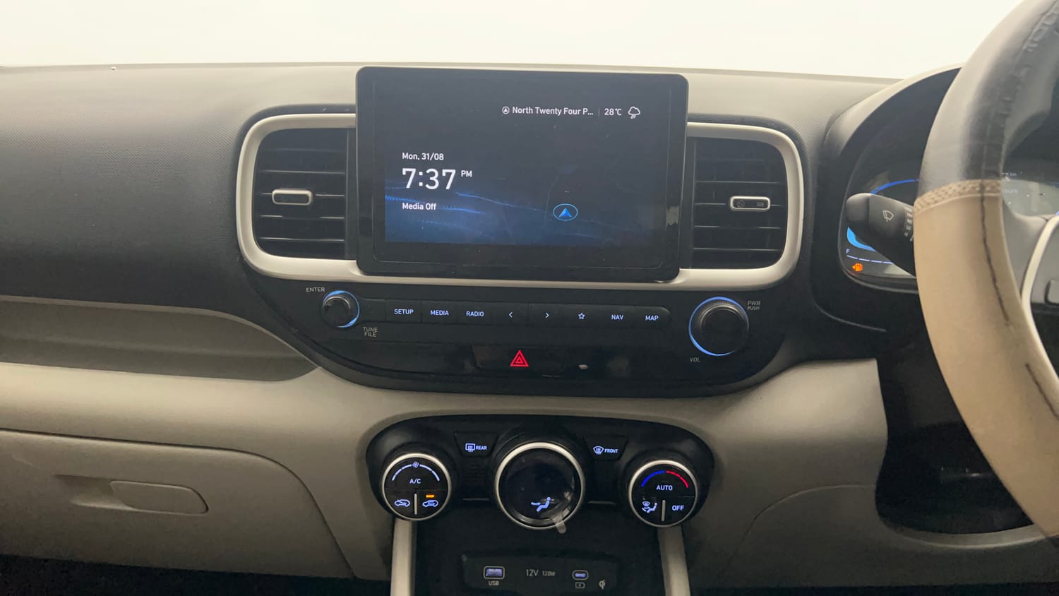 Used 2022 Hyundai Venue SX 1.2 Petrol Petrol Manual top_features Integrated (in-dash) music system