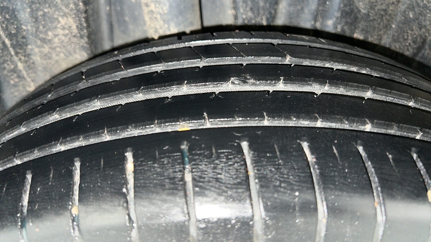 Used 2022 Toyota Glanza V AMT Petrol Automatic tyres RIGHT REAR TYRE TREAD VIEW