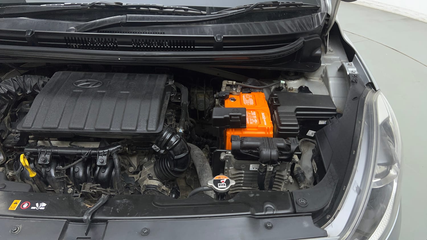 Used 2020 Hyundai Grand i10 Nios Sportz AMT 1.2 Kappa VTVT Petrol Automatic engine ENGINE LEFT SIDE VIEW