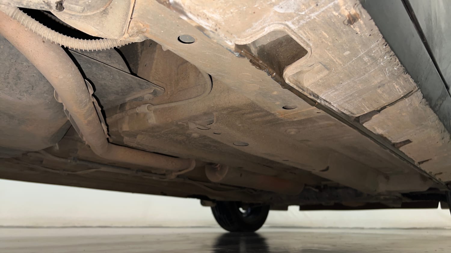 Used 2024 Tata Punch Creative Dual Tone AMT Petrol Automatic extra REAR RIGHT UNDERBODY VIEW