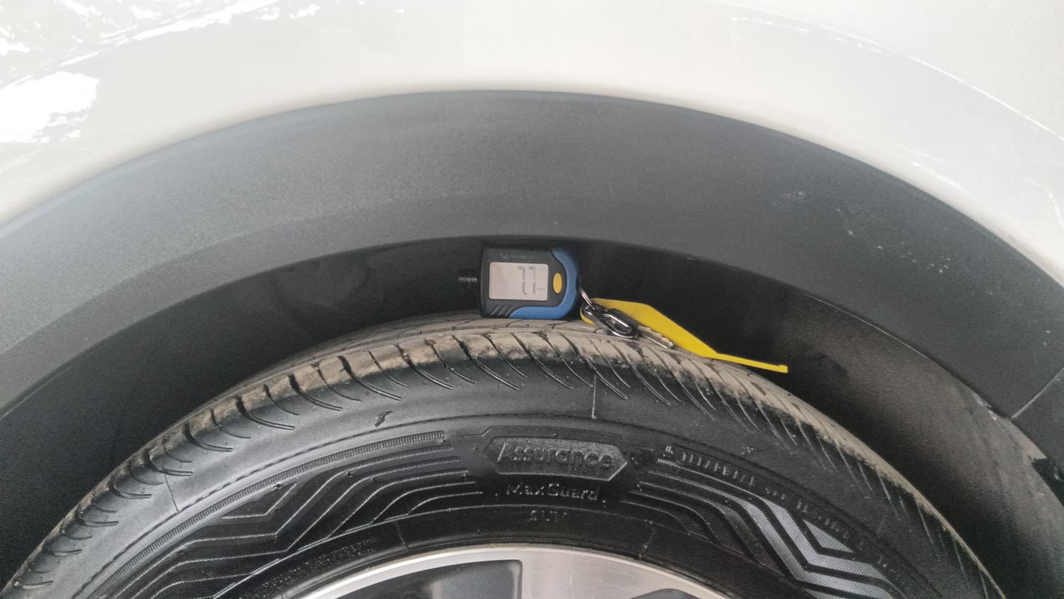 Used 2019 Hyundai Creta SX 1.6 AT CRDi Diesel Automatic tyres RIGHT FRONT TYRE TREAD VIEW
