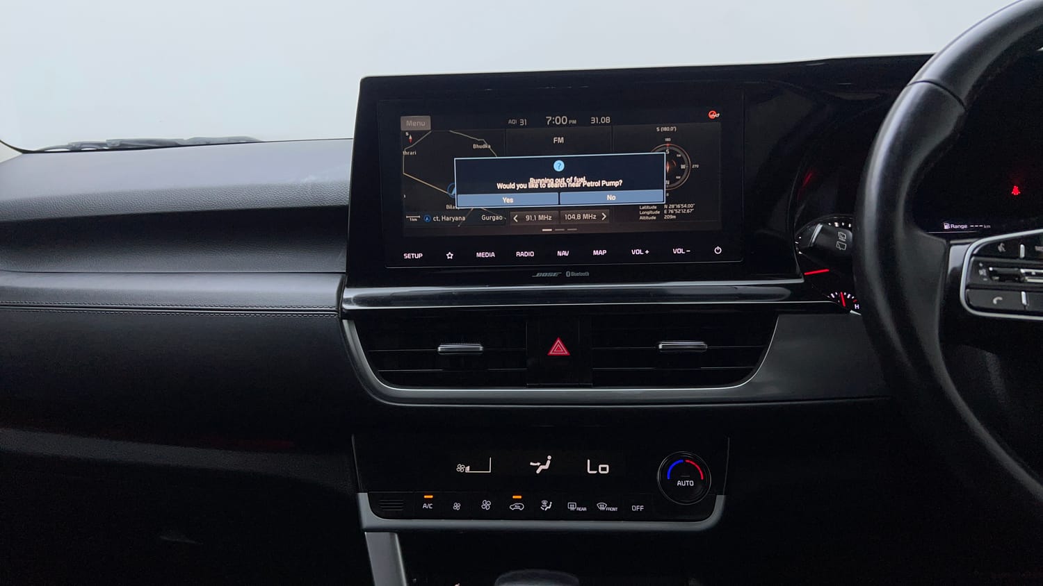 Used 2021 Kia Seltos GTX Plus DCT 1.4 Petrol Automatic interior MUSIC SYSTEM & AC CONTROL VIEW