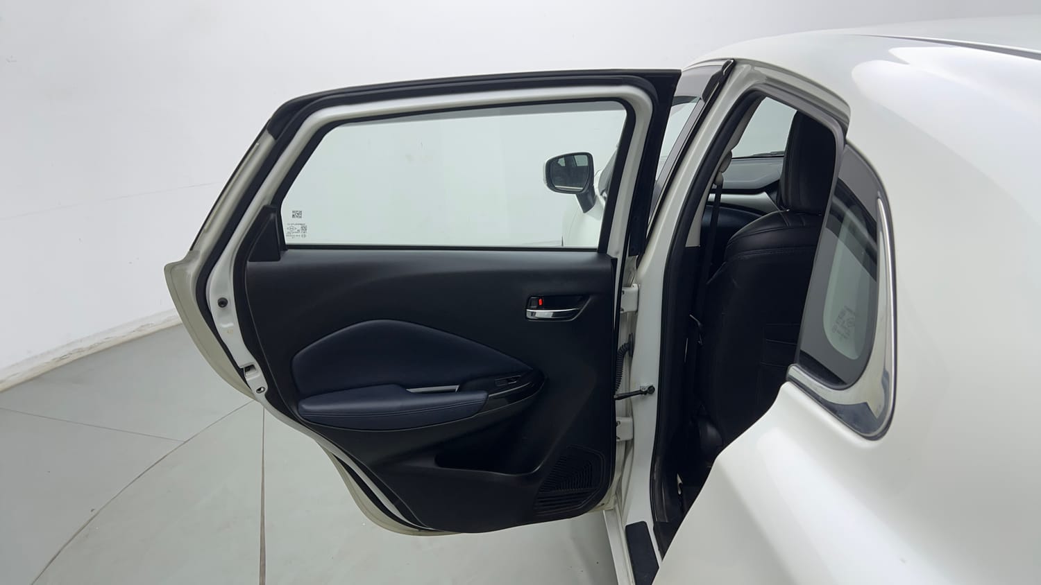 Used 2025 Maruti Suzuki Baleno Zeta MT Petrol Manual interior LEFT REAR DOOR OPEN VIEW