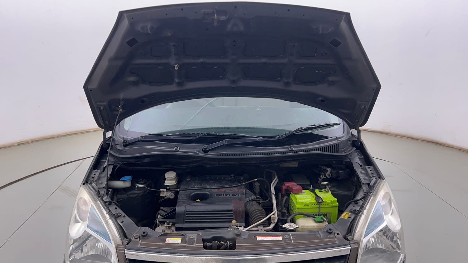 Used 2017 Maruti Suzuki Wagon R VXI Petrol Manual engine ENGINE & BONNET OPEN FRONT VIEW