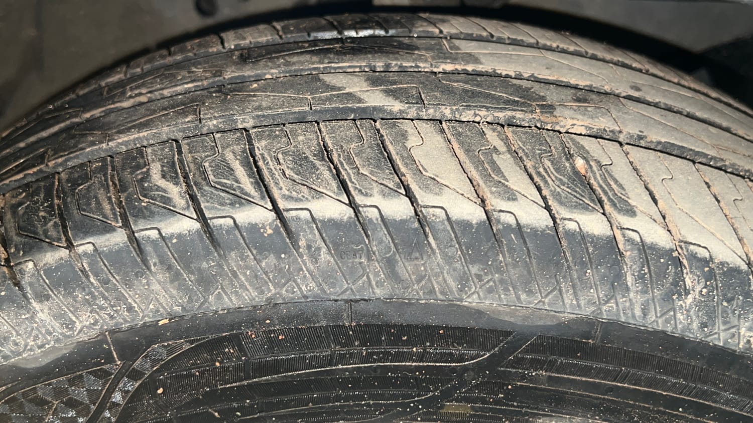 Used 2015 Honda Amaze 1.2 E i-VTEC Petrol Manual tyres RIGHT FRONT TYRE TREAD VIEW