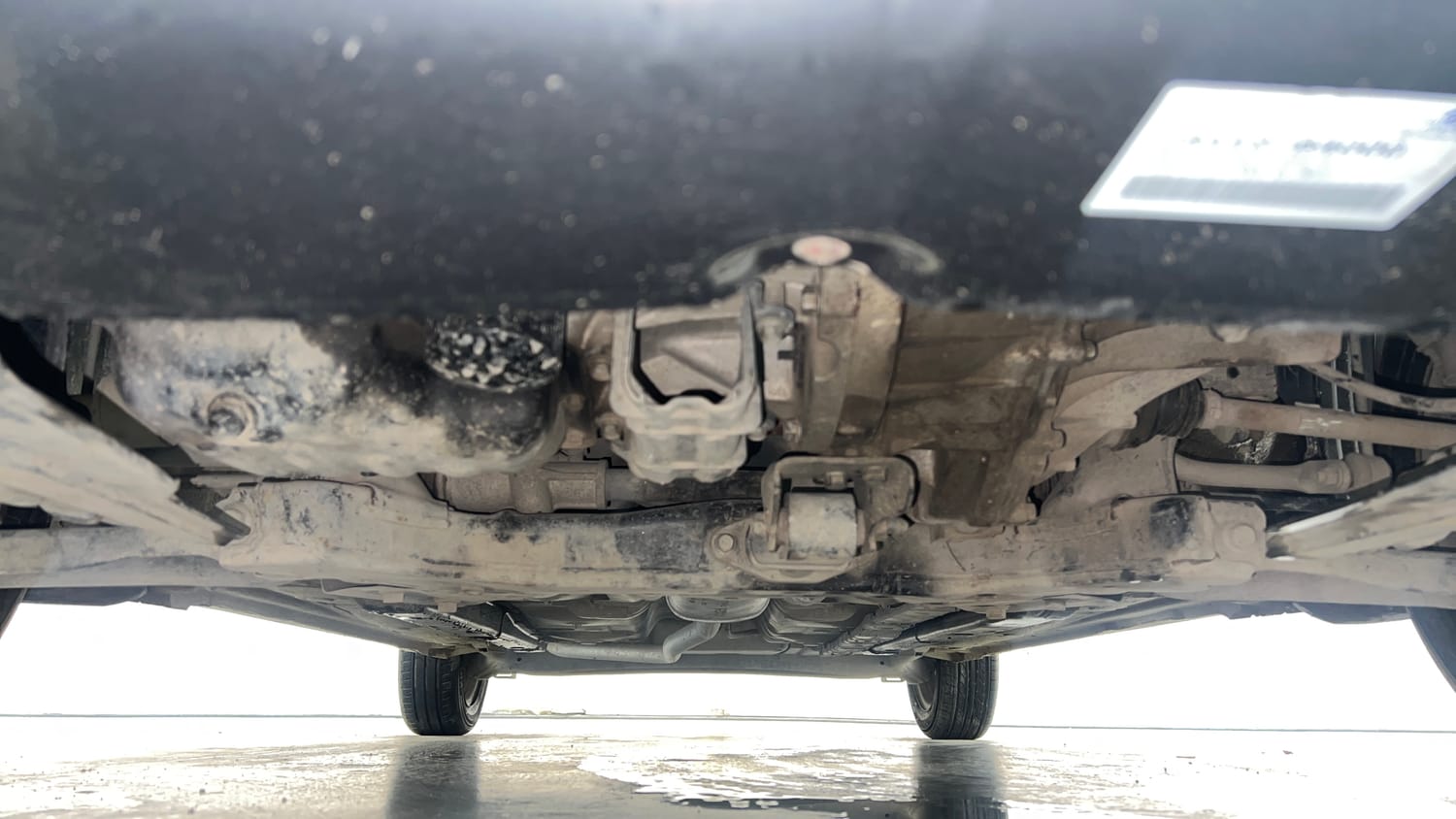 Used 2019 Hyundai Grand i10 Magna 1.2 Kappa VTVT Petrol Manual extra FRONT LEFT UNDERBODY VIEW