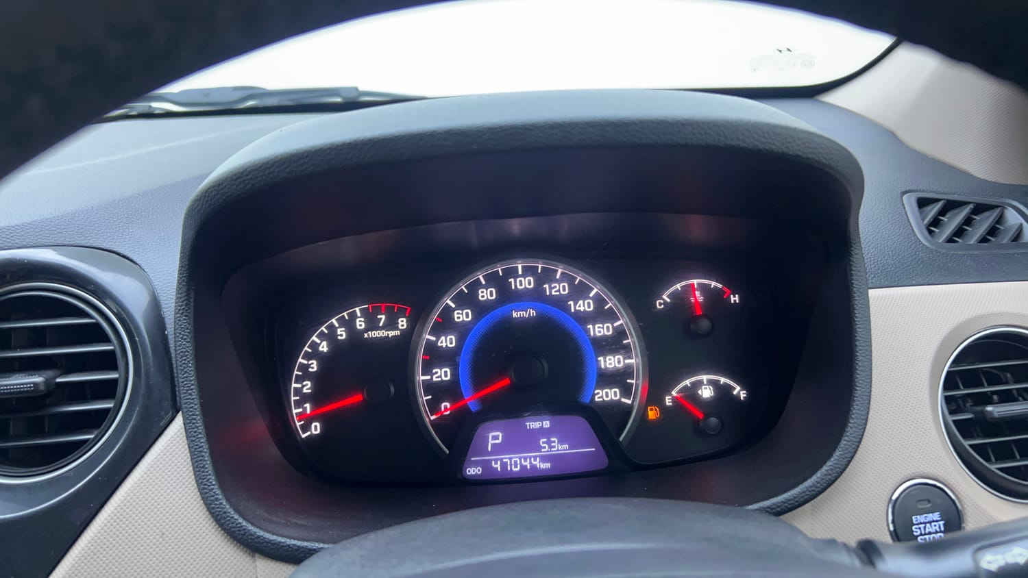 Used 2017 Hyundai Grand i10 Asta AT 1.2 Kappa VTVT (O) Petrol Automatic interior CLUSTERMETER VIEW
