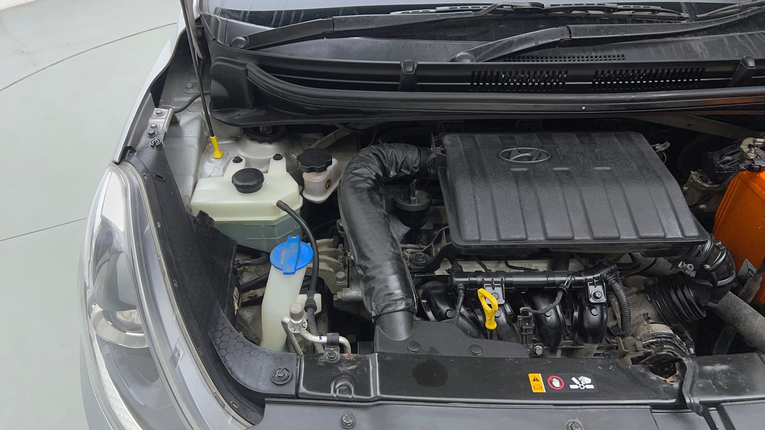 Used 2020 Hyundai Grand i10 Nios Sportz AMT 1.2 Kappa VTVT Petrol Automatic engine ENGINE RIGHT SIDE VIEW