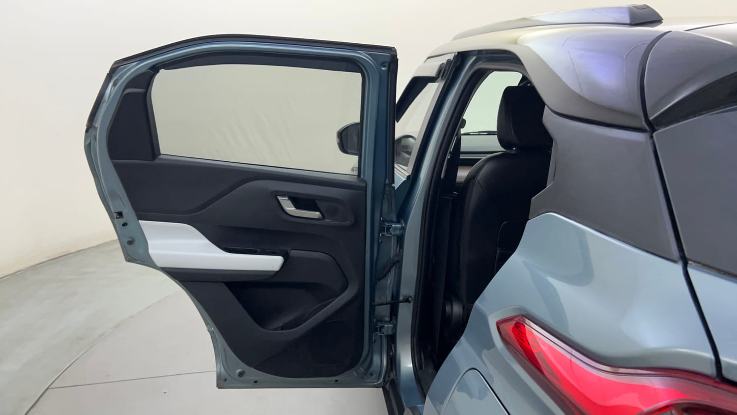 Used 2024 Tata Punch Creative Dual Tone AMT Petrol Automatic interior LEFT REAR DOOR OPEN VIEW
