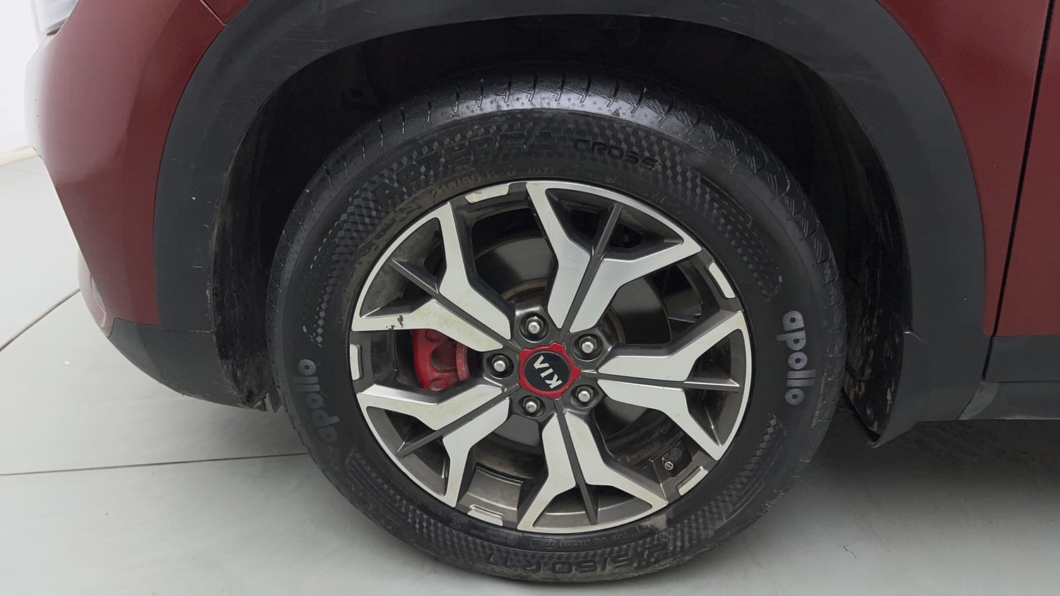 Used 2021 Kia Seltos GTX Plus DCT 1.4 Petrol Automatic tyres LEFT FRONT TYRE RIM VIEW