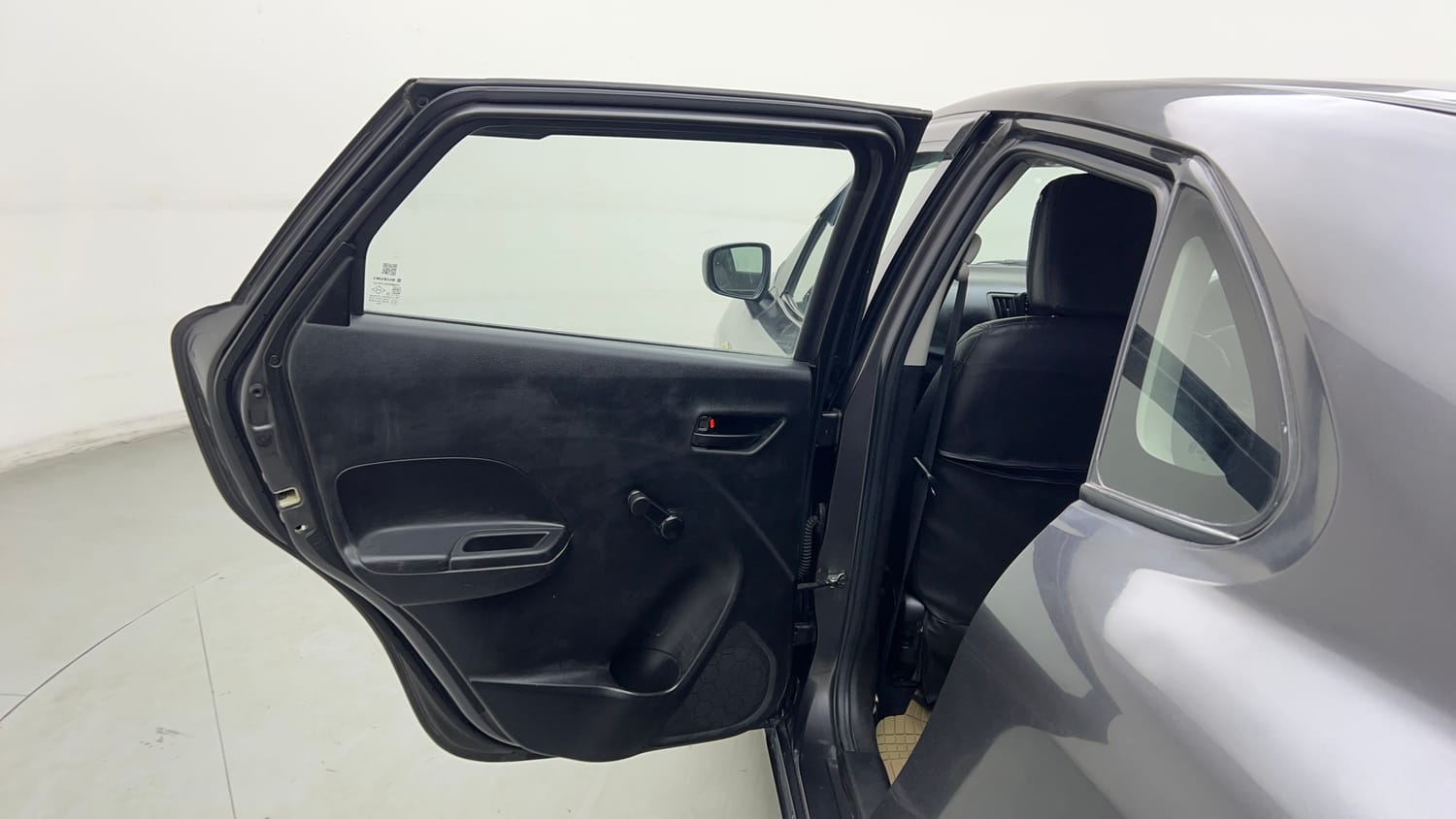 Used 2017 Maruti Suzuki Baleno Sigma 1.2 Petrol Manual interior LEFT REAR DOOR OPEN VIEW