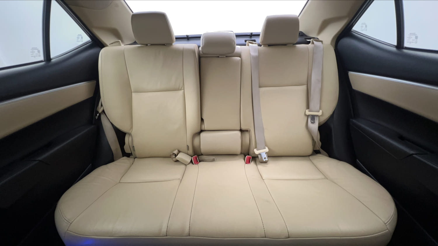 Used 2017 Toyota Corolla Altis VL CVT Petrol Petrol Automatic interior REAR SEAT CONDITION VIEW
