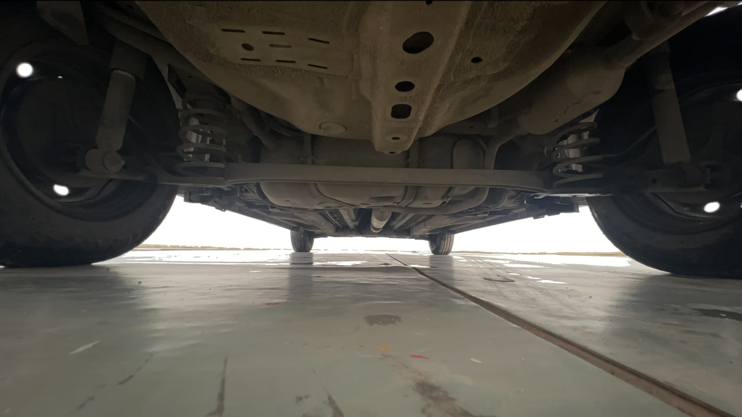 Used 2016 Maruti Suzuki Swift Dzire VXI Petrol Manual extra REAR UNDERBODY VIEW (TAKEN FROM REAR)