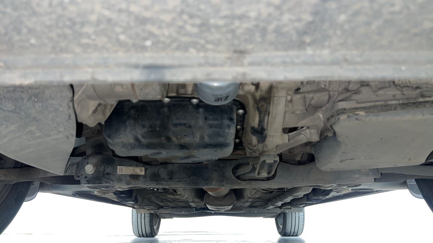Used 2023 Skoda Slavia Style 1.0L TSI AT Petrol Automatic extra FRONT LEFT UNDERBODY VIEW