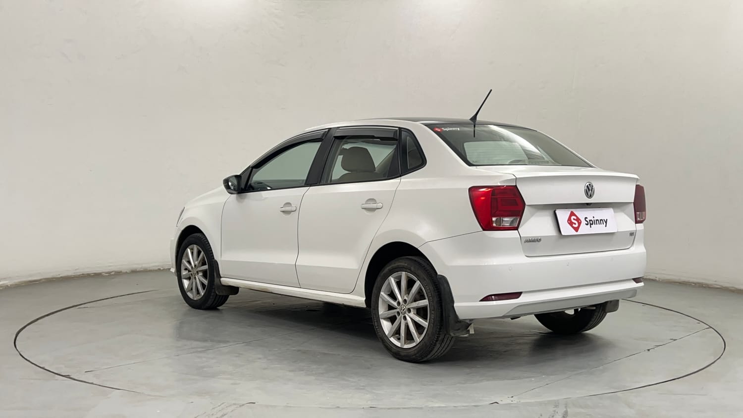 Used 2019 Volkswagen Ameo Highline Plus 1.5L AT (D)16 Alloy Diesel Automatic exterior LEFT REAR CORNER VIEW
