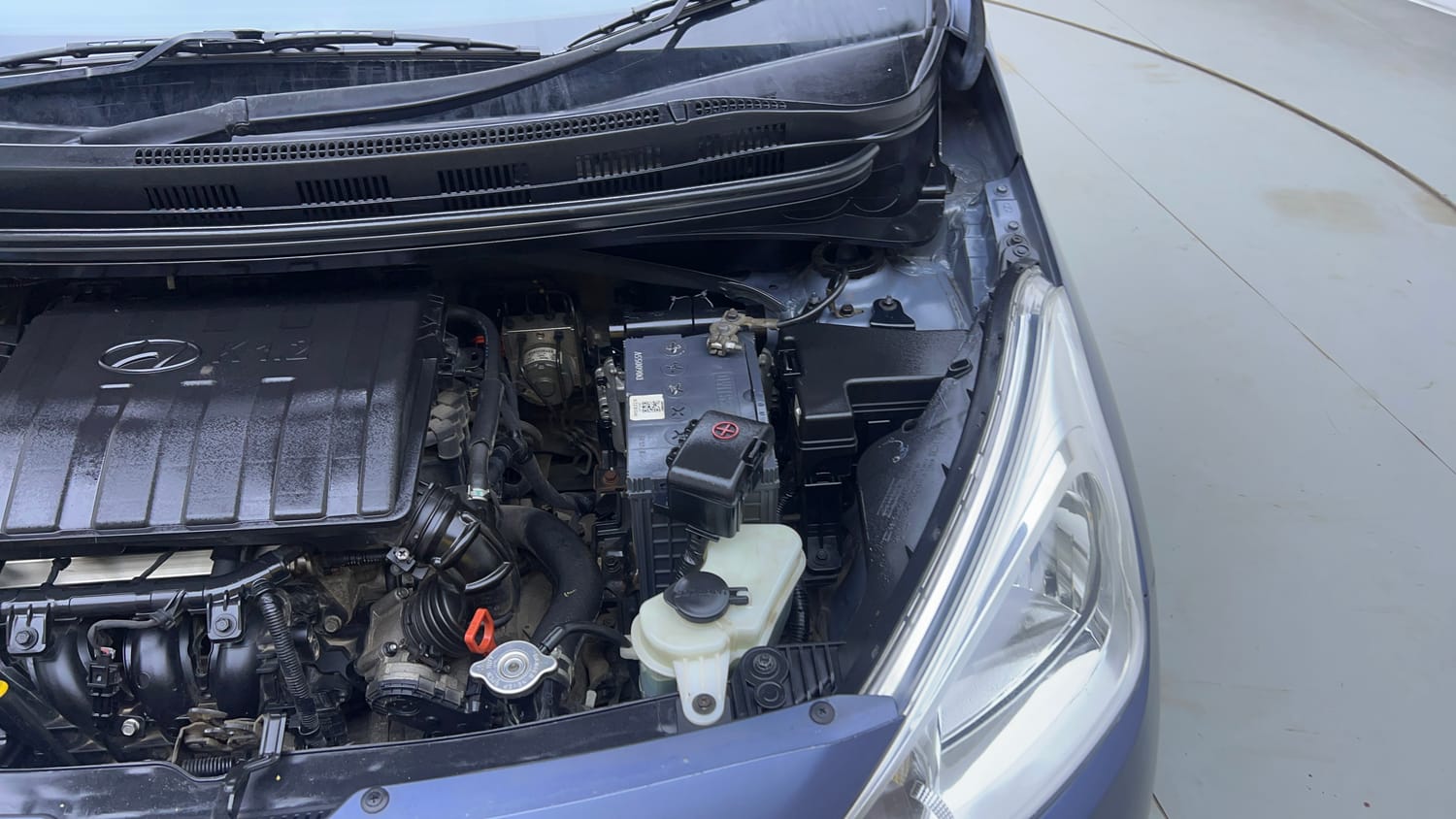 Used 2017 Hyundai Grand i10 Asta AT 1.2 Kappa VTVT (O) Petrol Automatic engine ENGINE LEFT SIDE VIEW