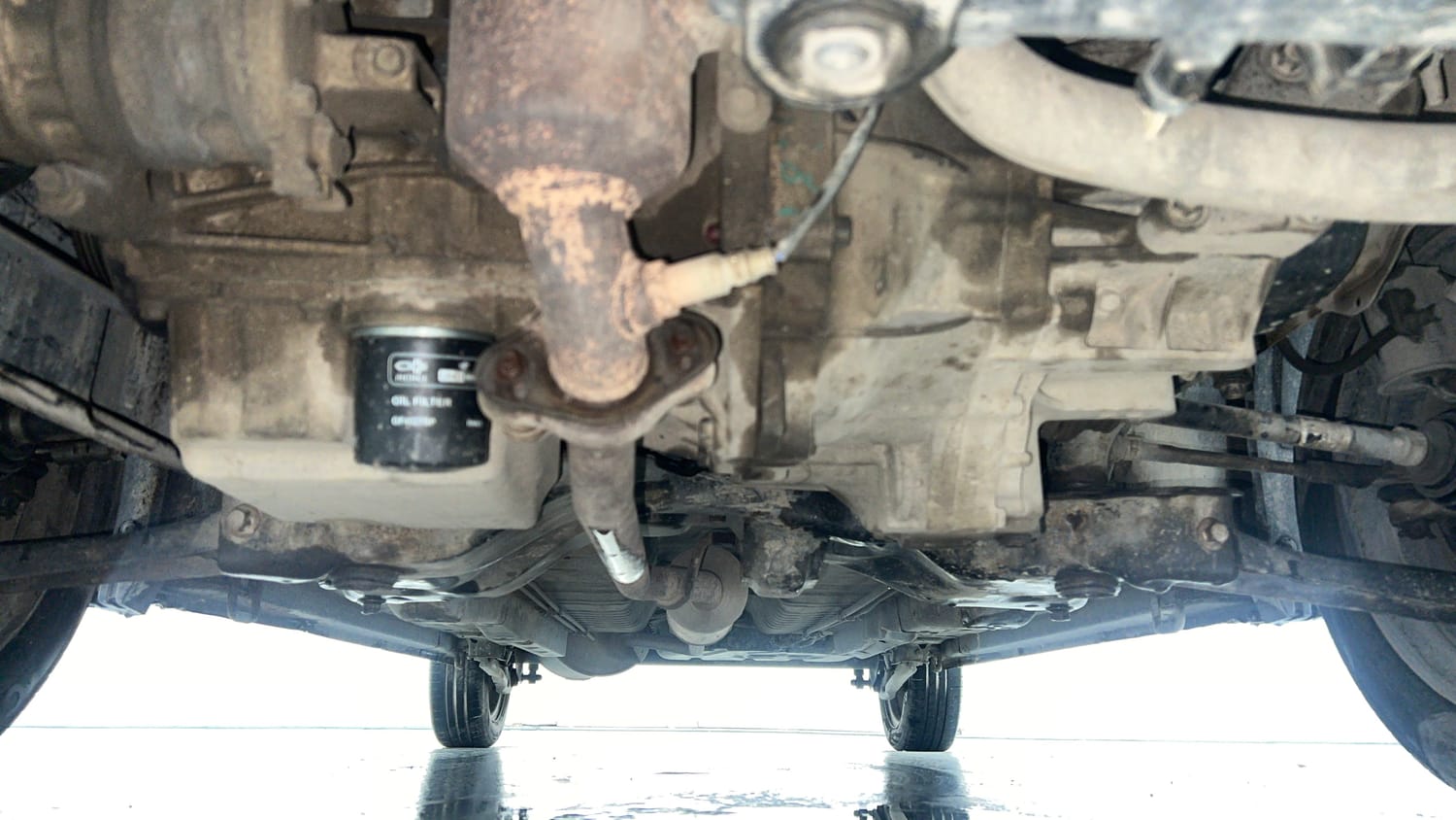 Used 2015 Maruti Suzuki Wagon R VXI Petrol Manual extra FRONT LEFT UNDERBODY VIEW