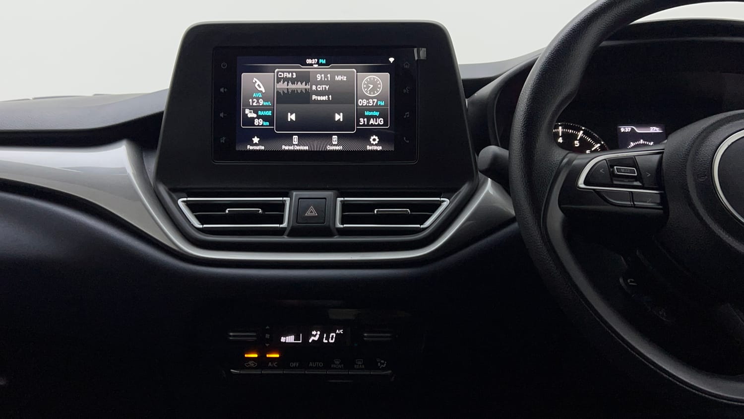 Used 2023 Maruti Suzuki Baleno Zeta MT Petrol Manual interior MUSIC SYSTEM & AC CONTROL VIEW
