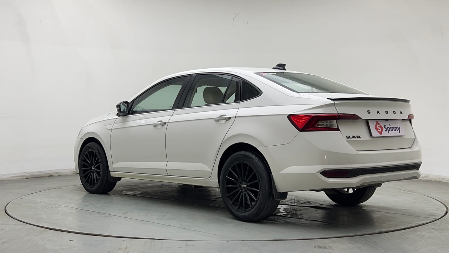 Used 2022 Skoda Slavia Ambition 1.0L TSI AT Petrol Automatic exterior LEFT REAR CORNER VIEW