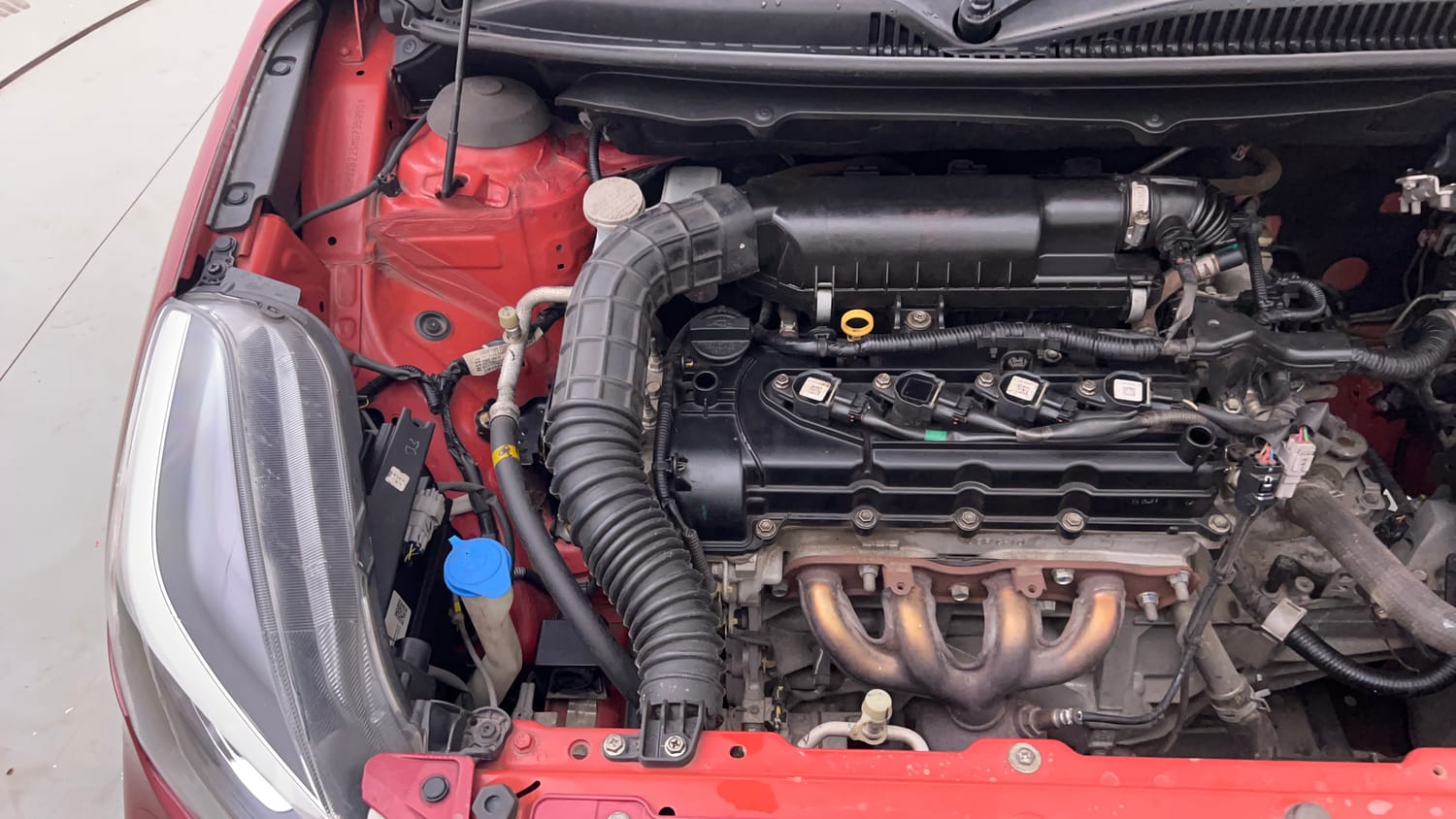 Used 2021 Toyota Glanza G Petrol Manual engine ENGINE RIGHT SIDE VIEW