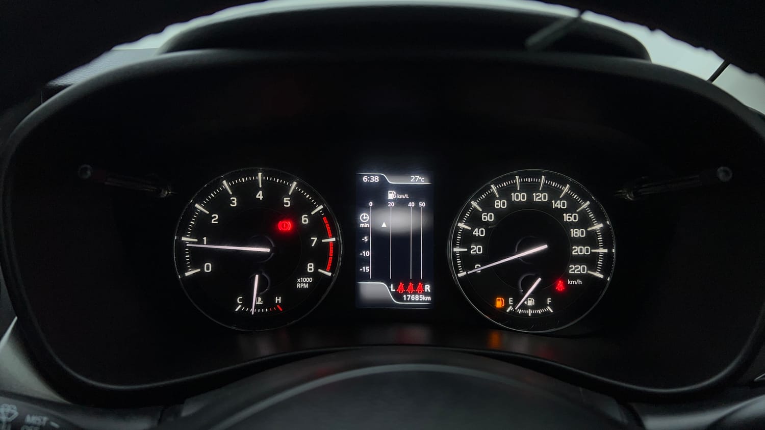 Used 2025 Maruti Suzuki Baleno Zeta MT Petrol Manual interior CLUSTERMETER VIEW