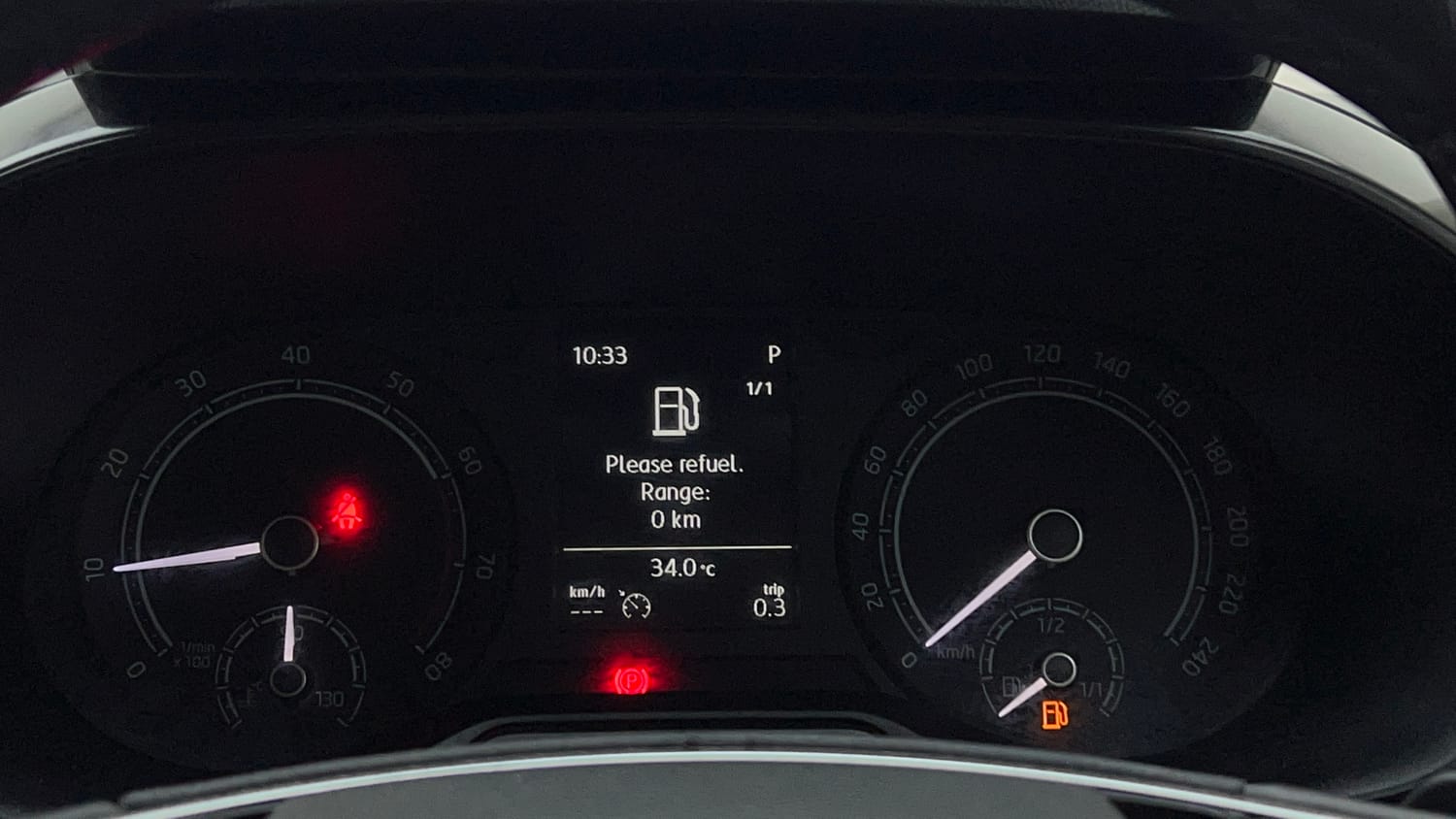 Used 2022 Skoda Slavia Ambition 1.0L TSI AT Petrol Automatic interior CLUSTERMETER VIEW
