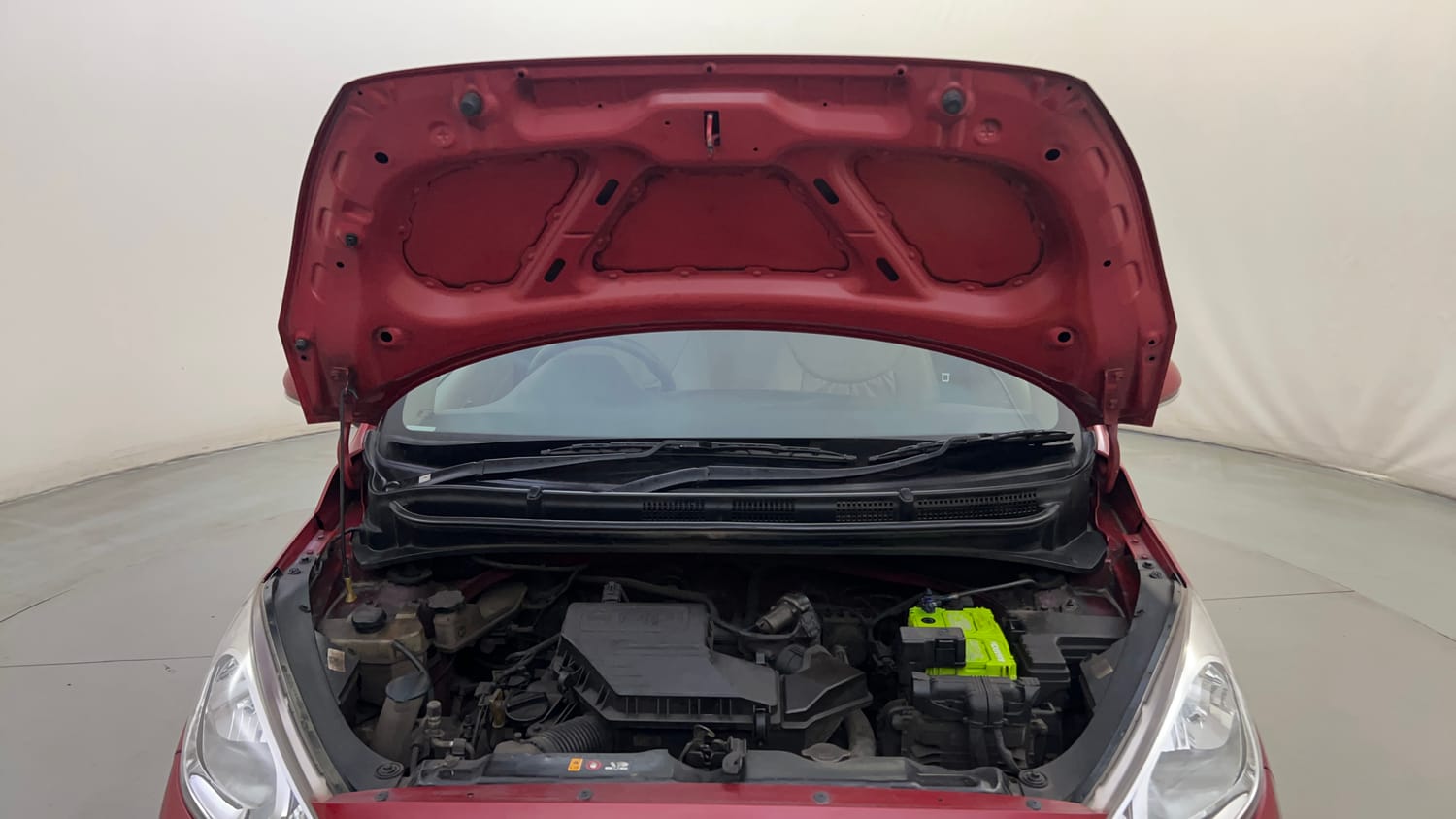Used 2019 Hyundai Santro Sportz AMT Petrol Automatic engine ENGINE & BONNET OPEN FRONT VIEW