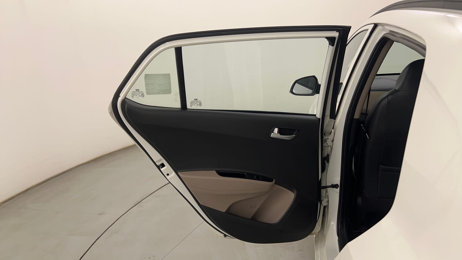Used 2018 Hyundai Grand i10 Sportz AT 1.2 Kappa VTVT Petrol Automatic interior LEFT REAR DOOR OPEN VIEW