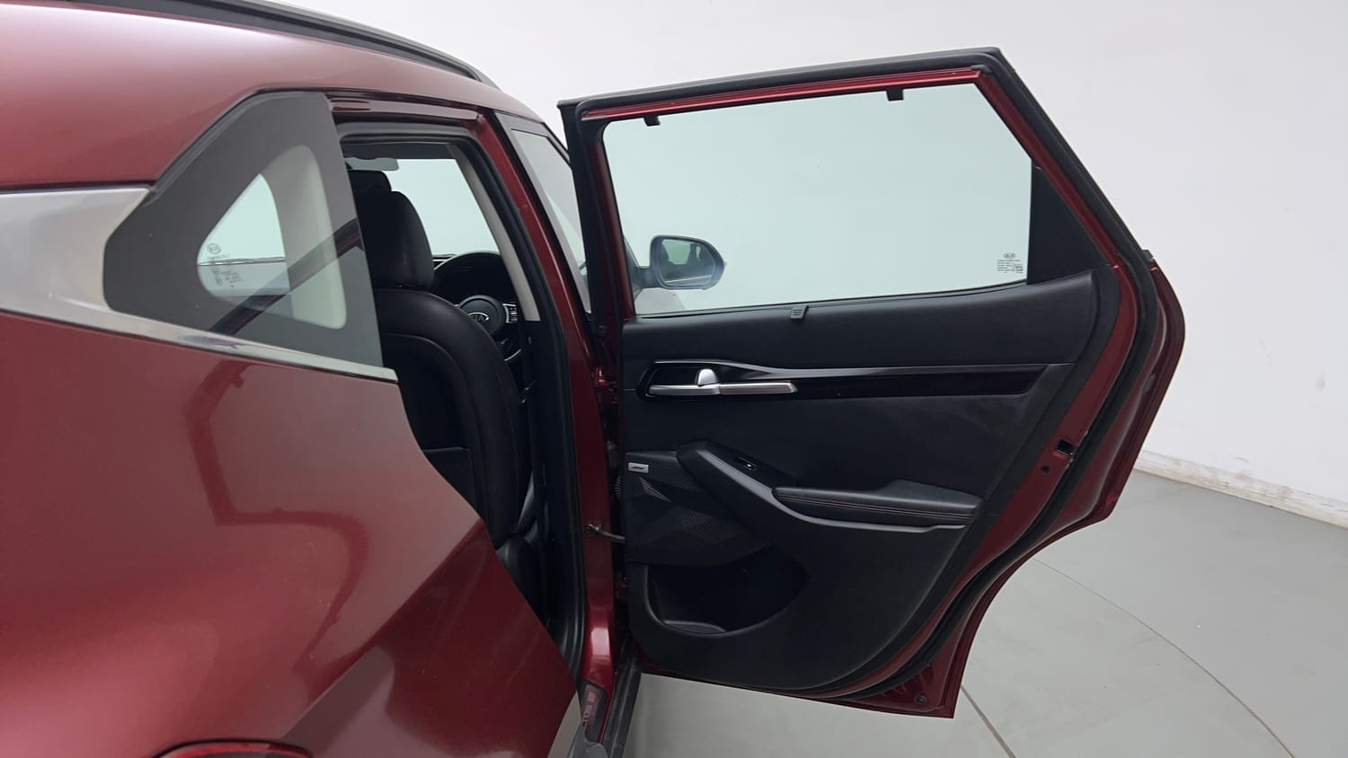 Used 2021 Kia Seltos GTX Plus DCT 1.4 Petrol Automatic interior RIGHT REAR DOOR OPEN VIEW