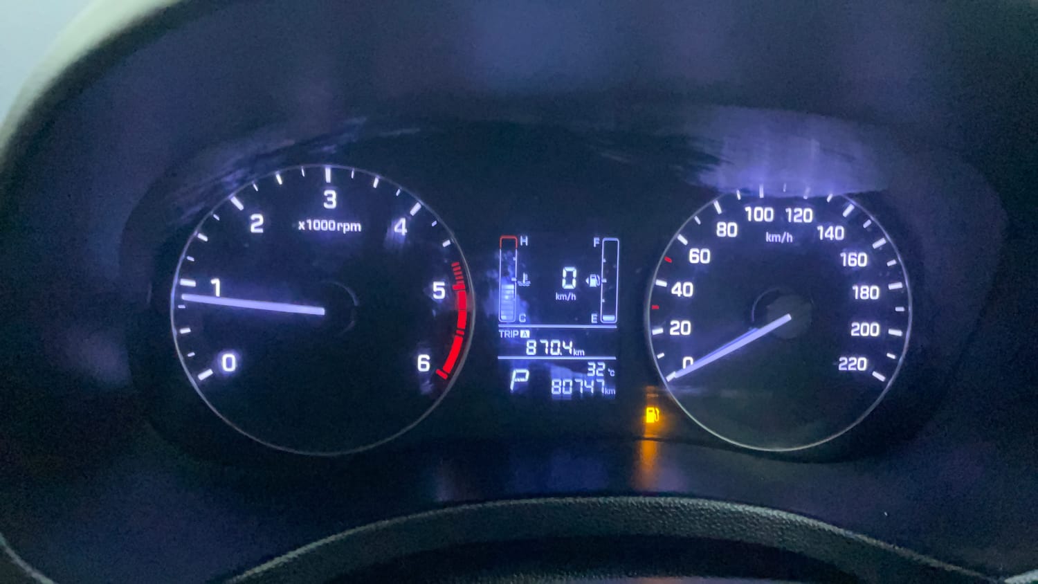 Used 2018 Hyundai Creta SX 1.6 AT CRDi Diesel Automatic interior CLUSTERMETER VIEW