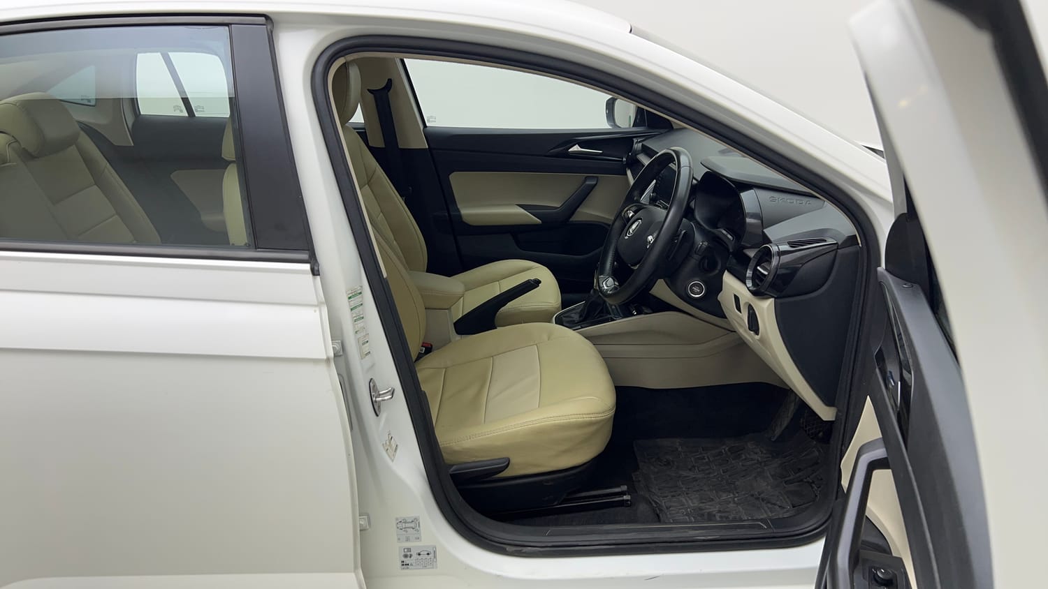 Used 2022 Skoda Slavia Ambition 1.0L TSI AT Petrol Automatic interior RIGHT SIDE FRONT DOOR CABIN VIEW