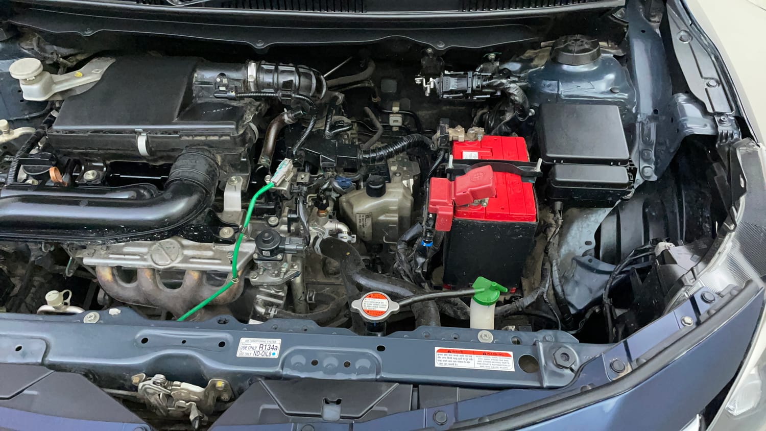 Used 2022 Maruti Suzuki Baleno Alpha AGS Petrol Automatic engine ENGINE LEFT SIDE VIEW
