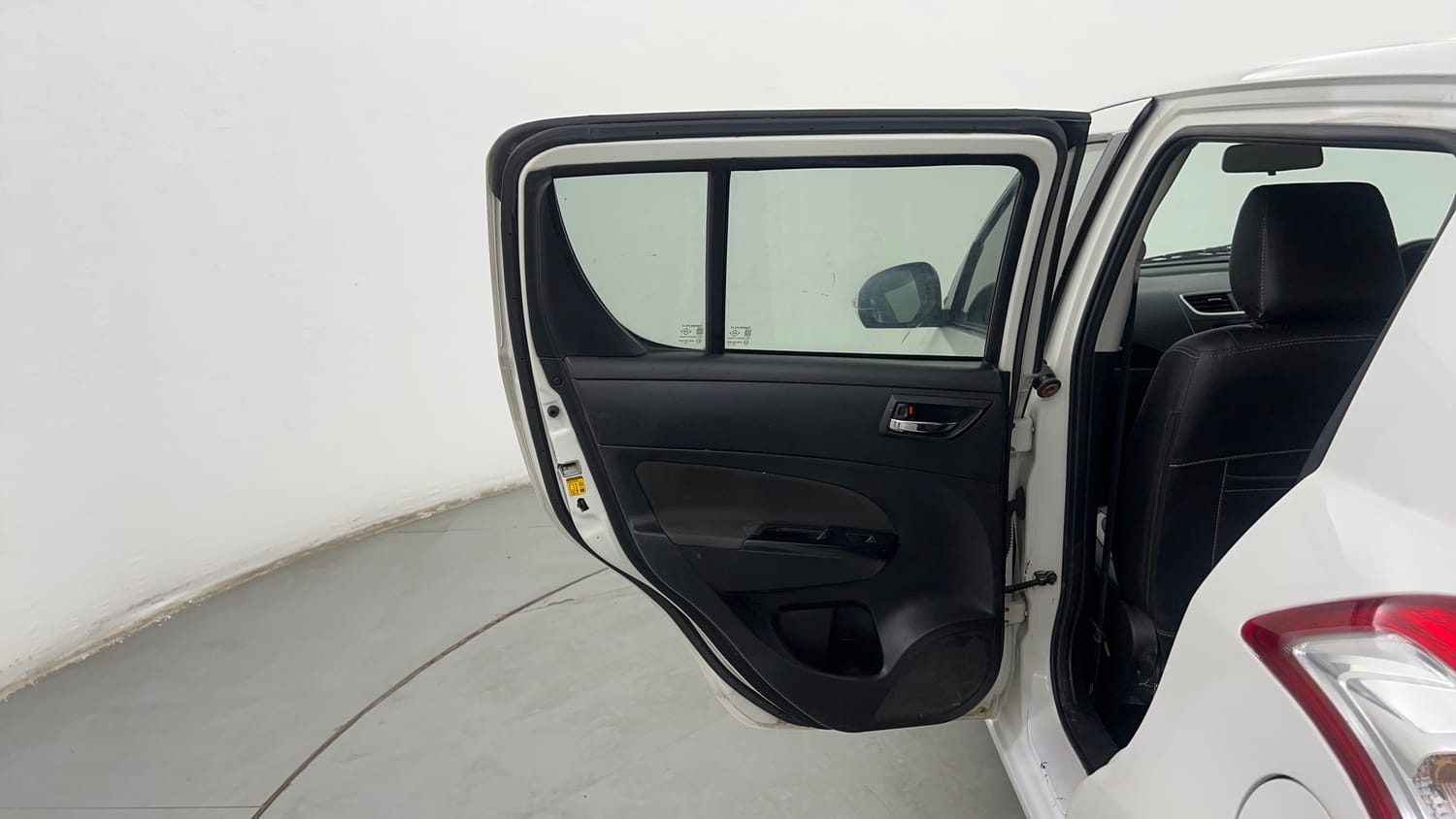 Used 2012 Maruti Suzuki Swift VDi Diesel Manual interior LEFT REAR DOOR OPEN VIEW