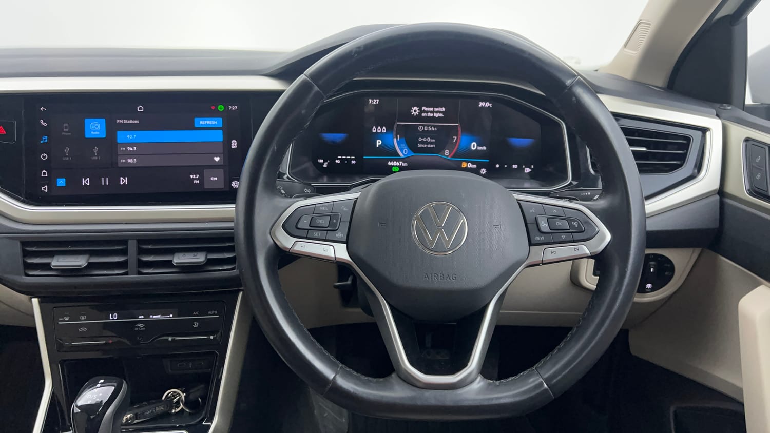 Used 2024 Volkswagen Virtus Topline 1.0 TSI AT Petrol Automatic interior STEERING VIEW
