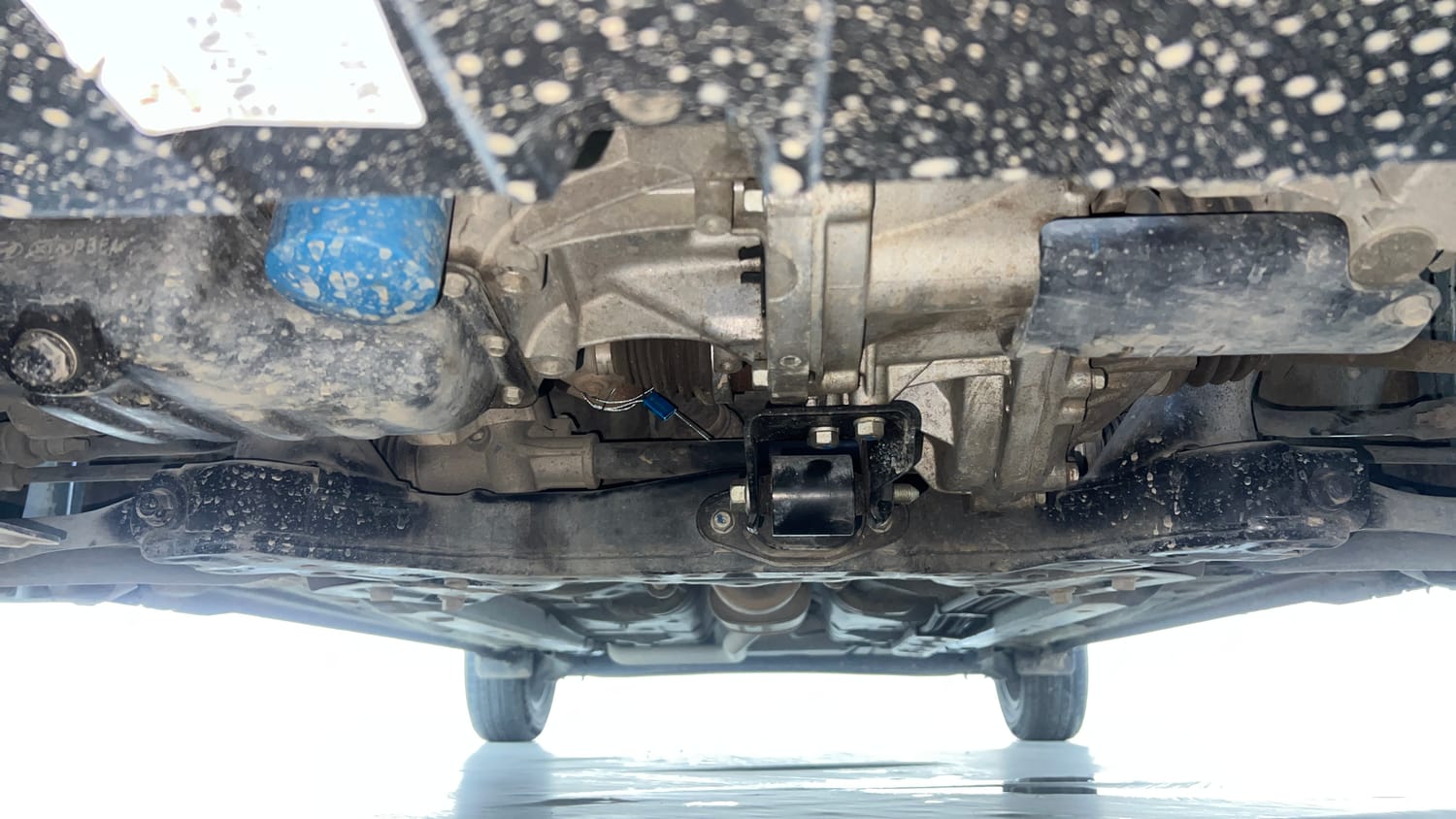 Used 2020 Hyundai Grand i10 Nios Sportz AMT 1.2 Kappa VTVT Petrol Automatic extra FRONT LEFT UNDERBODY VIEW
