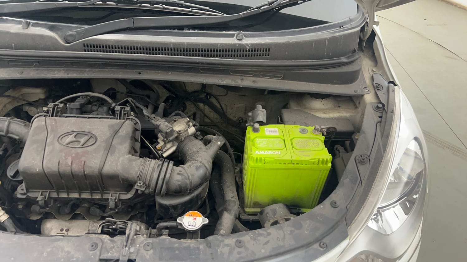 Used 2013 Hyundai i10 Magna 1.1 iRDE2 Petrol Manual engine ENGINE LEFT SIDE VIEW