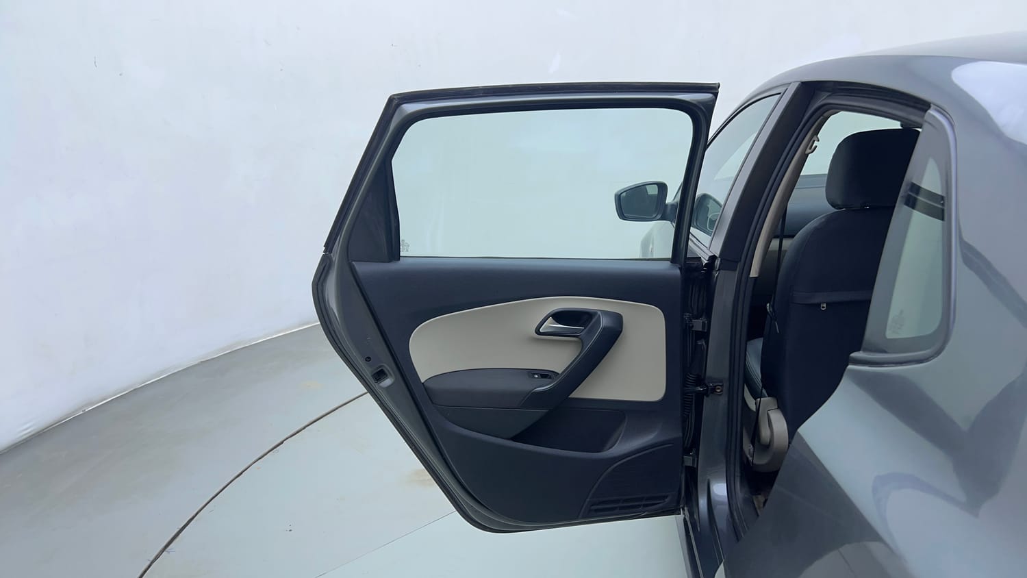 Used 2013 Volkswagen Polo Highline1.2L (P) Petrol Manual interior LEFT REAR DOOR OPEN VIEW