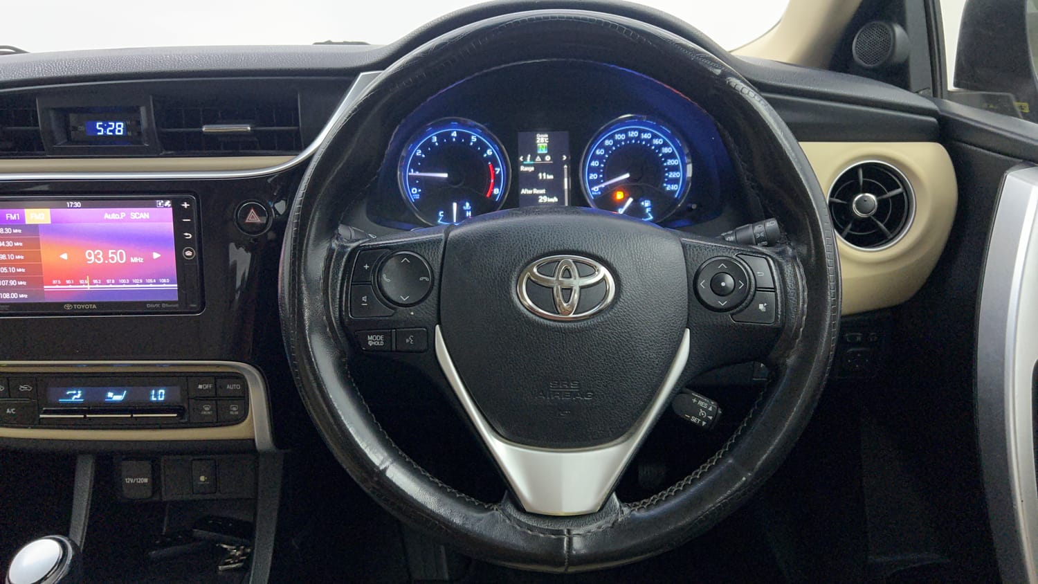 Used 2017 Toyota Corolla Altis VL CVT Petrol Petrol Automatic interior STEERING VIEW