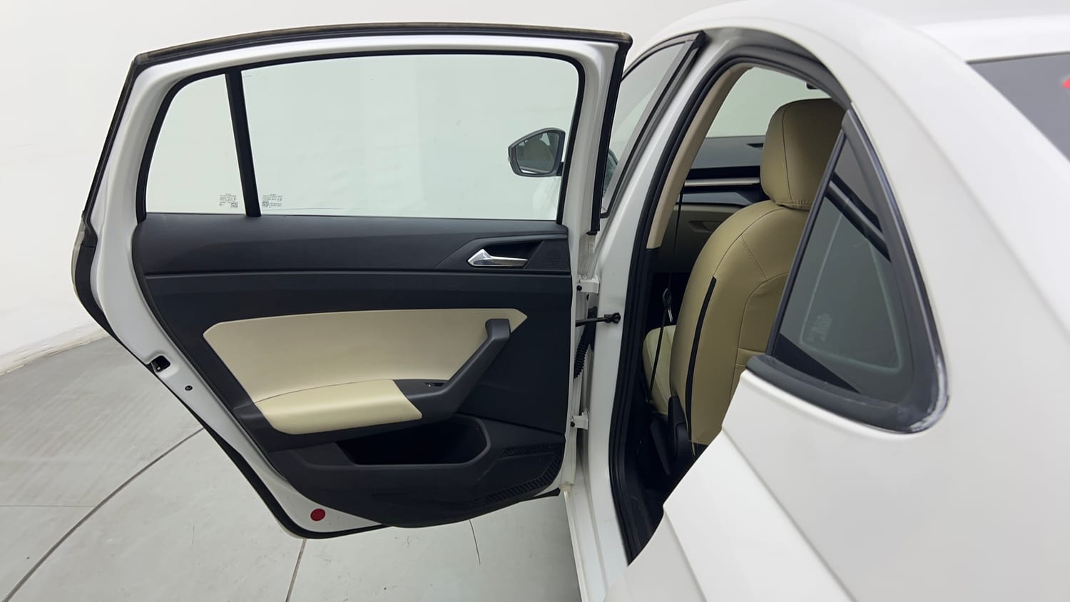 Used 2022 Skoda Slavia Ambition 1.0L TSI AT Petrol Automatic interior LEFT REAR DOOR OPEN VIEW