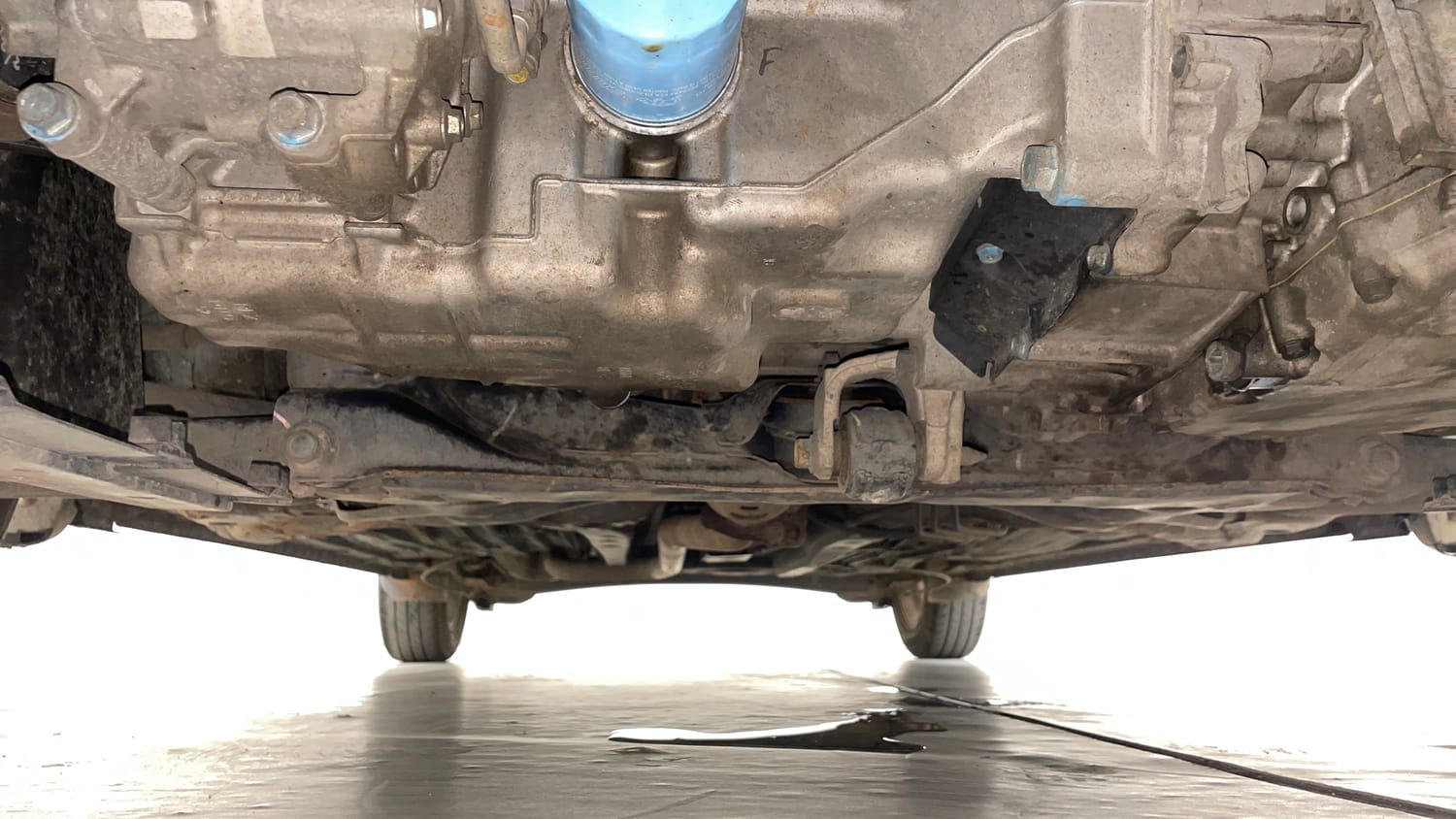 Used 2021 Honda Amaze 1.2 VX CVT Petrol Petrol Automatic extra FRONT LEFT UNDERBODY VIEW