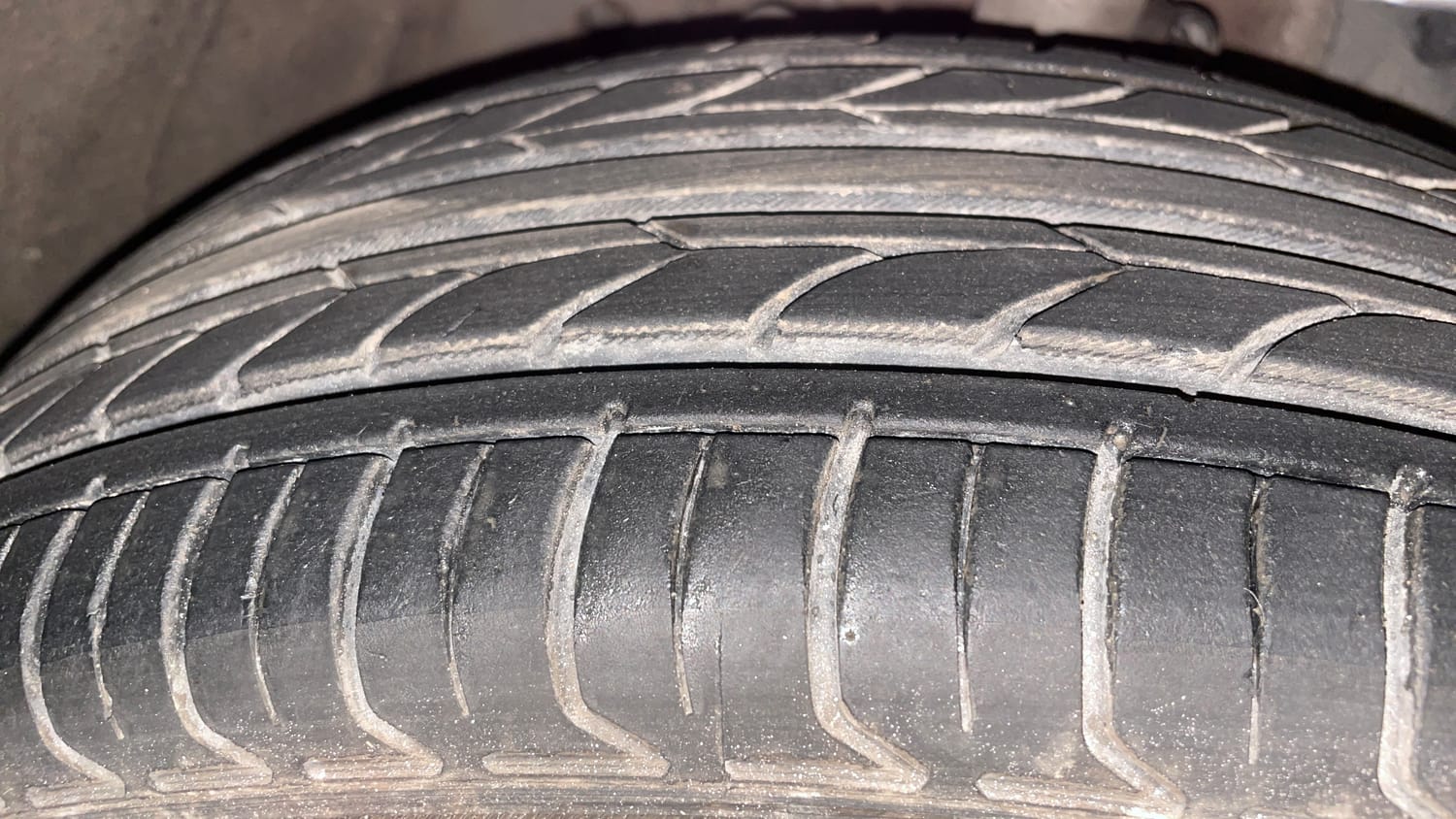 Used 2018 Honda Jazz V AT Petrol Petrol Automatic tyres RIGHT FRONT TYRE TREAD VIEW