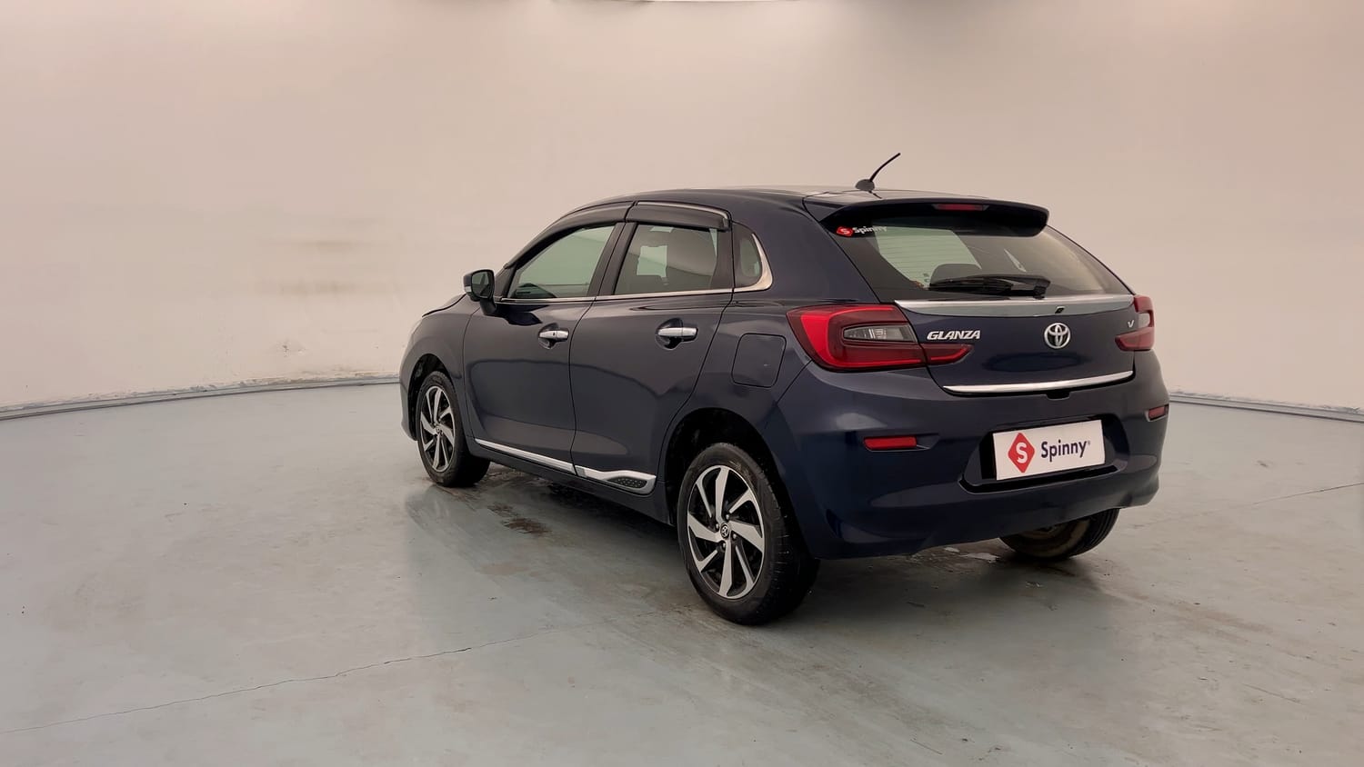 Used 2022 Toyota Glanza V AMT Petrol Automatic exterior LEFT REAR CORNER VIEW