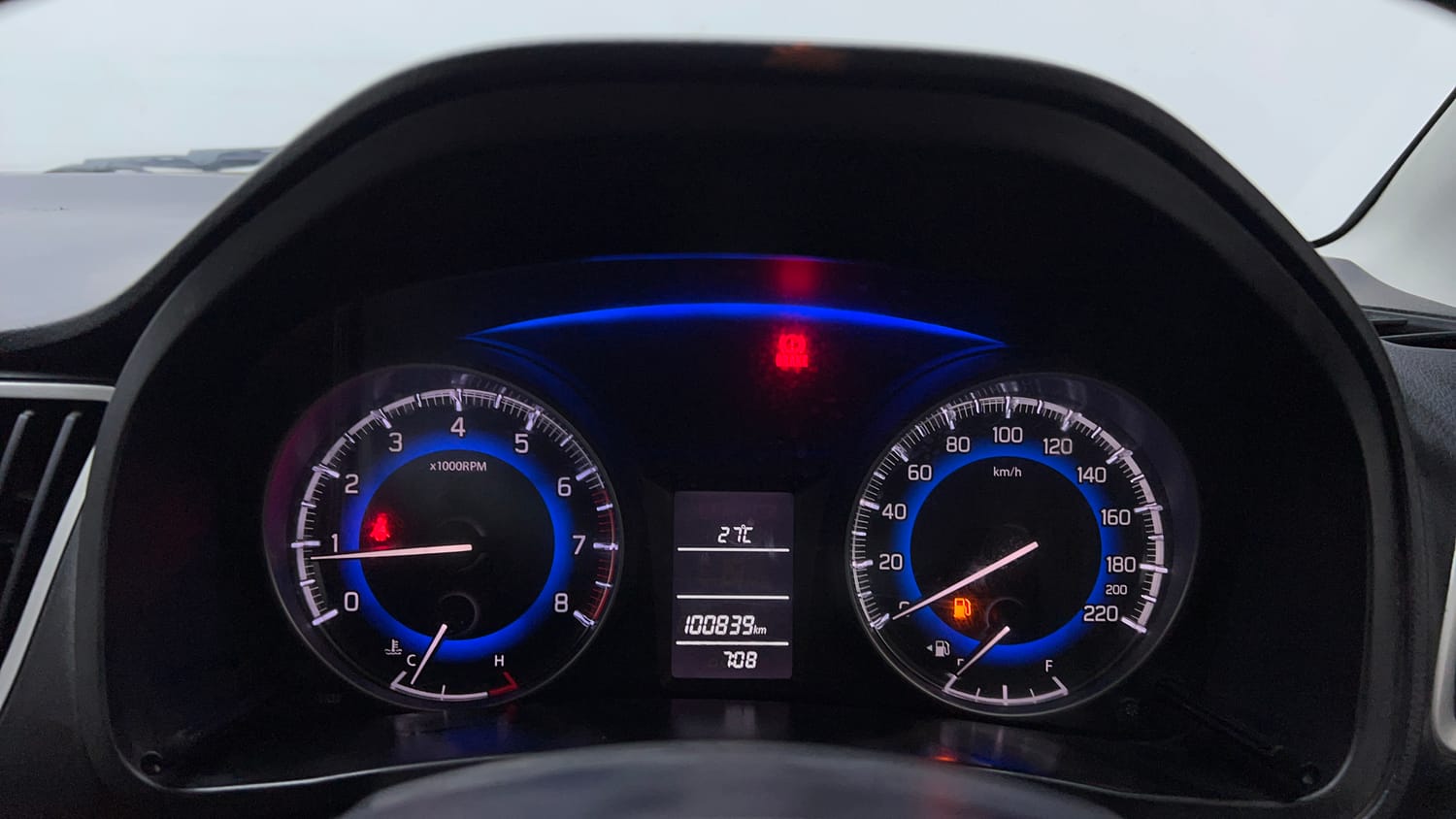 Used 2017 Maruti Suzuki Baleno Delta 1.2 Petrol Manual interior CLUSTERMETER VIEW